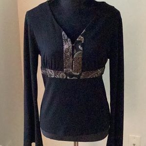 Context by Lord & Taylor top with flared sleeves